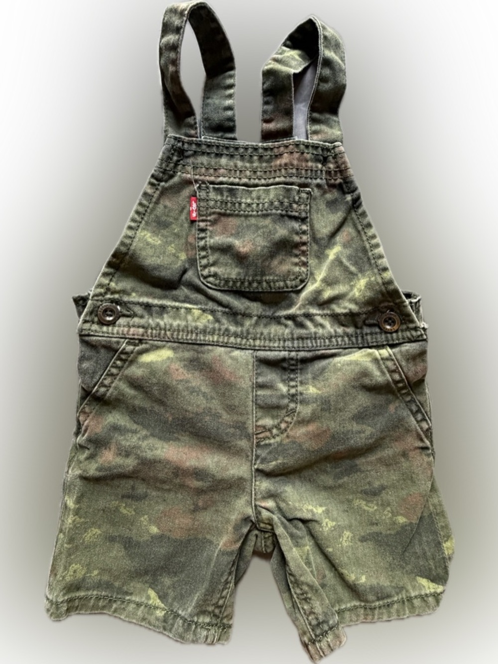 Levi's Green Camo Toddler Overalls